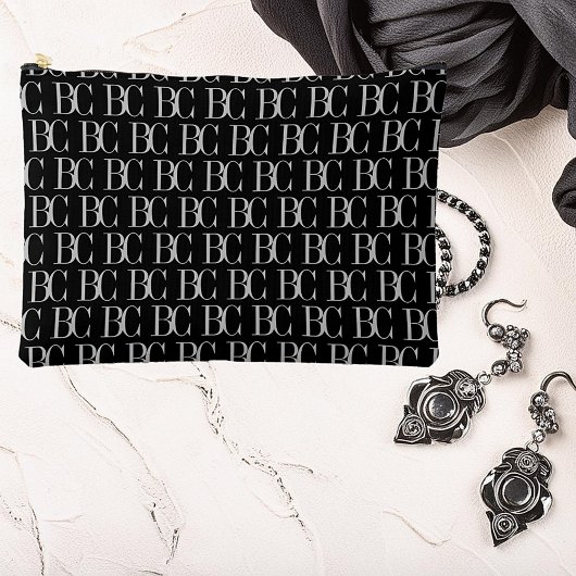 Stijlvolle trendy designer uitstraling monogram etui