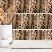 Stijlvolle Trendy dierenprint Tegeltje