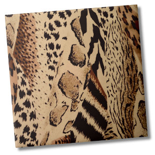 Stijlvolle Trendy dierenprint Tegeltje