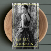 Stijlvolle trendy foto zwart-wit fotograaf visitekaartje