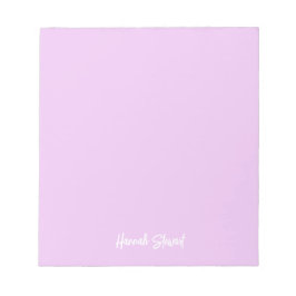 Stijlvolle trendy lavendel Paarse minimalistische  Notitieblok