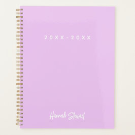Stijlvolle trendy lavendel Paarse minimalistische  Planner