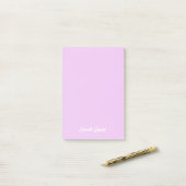 Stijlvolle trendy lavendel Paarse minimalistische Post-it® Notes (Op bureau)