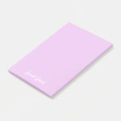 Stijlvolle trendy lavendel Paarse minimalistische Post-it® Notes (Schuin)
