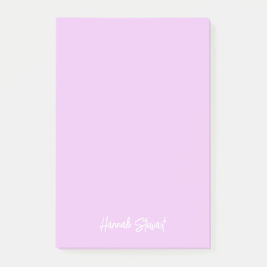 Stijlvolle trendy lavendel Paarse minimalistische Post-it® Notes (Voorkant)