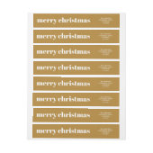 Stijlvolle trendy mosterd goud vrolijke kerst (Vel)