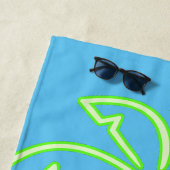 Stijlvolle trendy palmboom strandlaken (In situ)