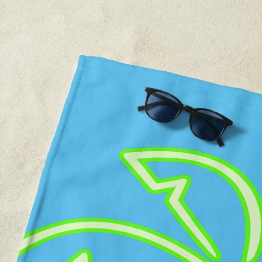 Stijlvolle trendy palmboom strandlaken (In situ)