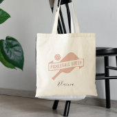 Stijlvolle Trendy Pastel Blush Roze Pickleball Naa Tote Bag