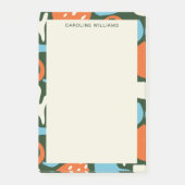 Stijlvolle trendy patroon Abstracte monogram naam Post-it® Notes (Voorkant)