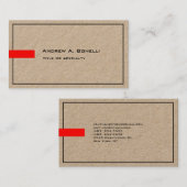 Stijlvolle trendy professionele moderne premium kr visitekaartje (Voorkant / Achterkant)