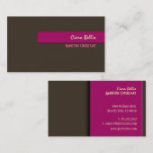 Stijlvolle trendy retro kleuren visitekaartjes (Voorkant / Achterkant)