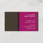 Stijlvolle trendy retro kleuren visitekaartjes (Achterkant)