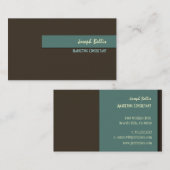 Stijlvolle trendy retro kleuren visitekaartjes (Voorkant / Achterkant)