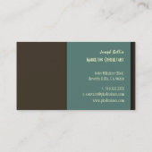 Stijlvolle trendy retro kleuren visitekaartjes (Achterkant)