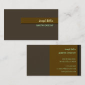 Stijlvolle trendy retro kleuren visitekaartjes (Voorkant / Achterkant)