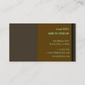 Stijlvolle trendy retro kleuren visitekaartjes (Achterkant)