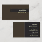 Stijlvolle trendy retro kleuren visitekaartjes (Voorkant / Achterkant)