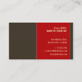 Stijlvolle trendy retro kleuren visitekaartjes (Achterkant)