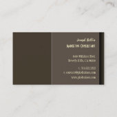 Stijlvolle trendy retro kleuren visitekaartjes (Achterkant)