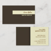 Stijlvolle trendy retro kleuren visitekaartjes (Voorkant / Achterkant)