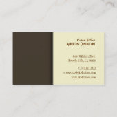 Stijlvolle trendy retro kleuren visitekaartjes (Achterkant)