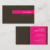 Stijlvolle trendy retro kleuren visitekaartjes (Voorkant / Achterkant)