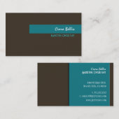 Stijlvolle trendy retro kleuren visitekaartjes (Voorkant / Achterkant)