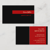 Stijlvolle trendy retro kleuren visitekaartjes (Voorkant / Achterkant)