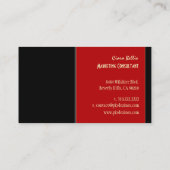 Stijlvolle trendy retro kleuren visitekaartjes (Achterkant)