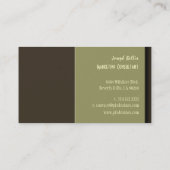 Stijlvolle trendy retro kleuren visitekaartjes (Achterkant)