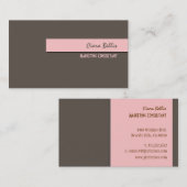 Stijlvolle trendy retro kleuren visitekaartjes (Voorkant / Achterkant)