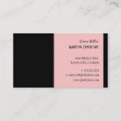 Stijlvolle trendy retro kleuren visitekaartjes (Achterkant)