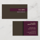 Stijlvolle trendy retro kleuren visitekaartjes (Voorkant / Achterkant)