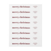 Stijlvolle trendy rood & wit vrolijke kerstverpakk (Vel)