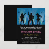 Stijlvolle trendy Tiener disco dans verjaardagsfee Kaart (Voorkant / Achterkant)