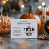 Stijlvolle 'Trick or treat' van Halloween Party Kaart