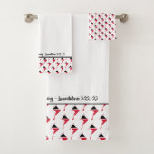 Stijlvolle TRINIDAD TOBAGO KAART Gods Mercies Lam  Bad Handdoek (Insitu)