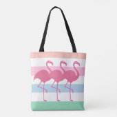 Stijlvolle tropische flamingo tote bag (Achterkant)