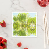 Stijlvolle tropische groene palmboom blad servet (Insitu)