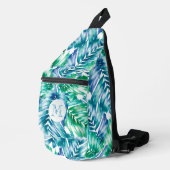 Stijlvolle tropische palmen sling bag (Rechterhoek)