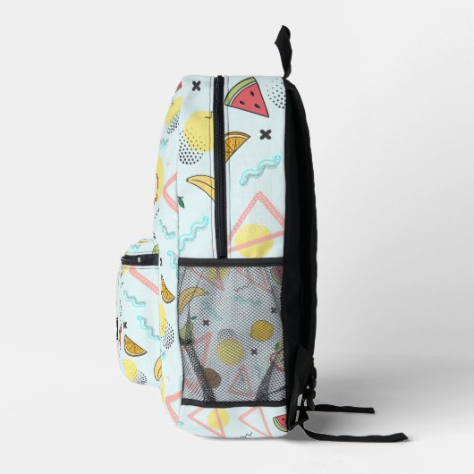Stijlvolle tropische zomer fruit watermeloen blauw bedrukte rugzak (Rechts)