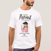 Stijlvolle trotse ouder kleuterschool afstuderen t-shirt (Voorkant)