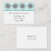 Stijlvolle trouwkaarten informatiekaartje (Voorkant / Achterkant)