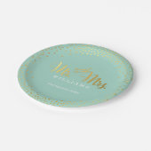 STIJLVOLLE TROUWTAFEL mini confetti gouden munt Papieren Bordje (Gekanteld)