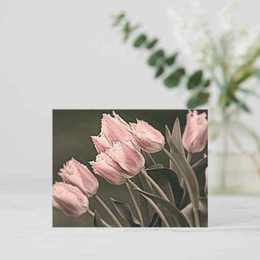 Stijlvolle Tulpen Briefkaart (Staand voorkant)