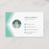 Stijlvolle Turkse pastelkaart Visitekaartje (Achterkant)