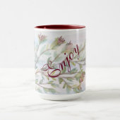 Stijlvolle turquoise en Bourgondische Mok (Midden)