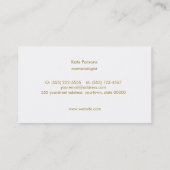 Stijlvolle Turquoise Pattern Mode en Beauty Visitekaartje (Achterkant)