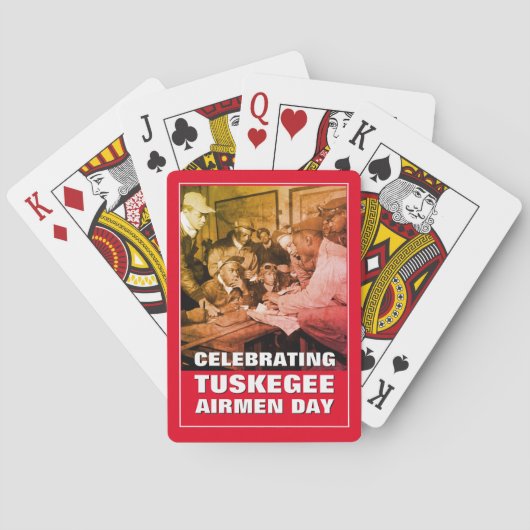 Stijlvolle TUSKEGEE-vliegers Pokerkaarten (Achterkant)
